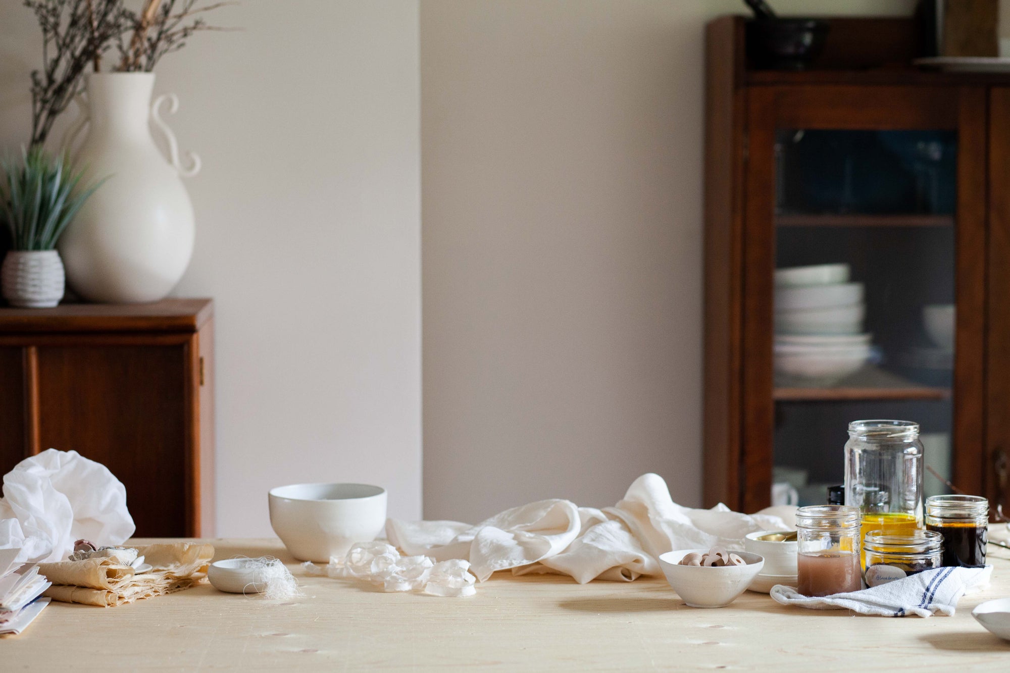 Hand dyed silk ribbon made in Canada