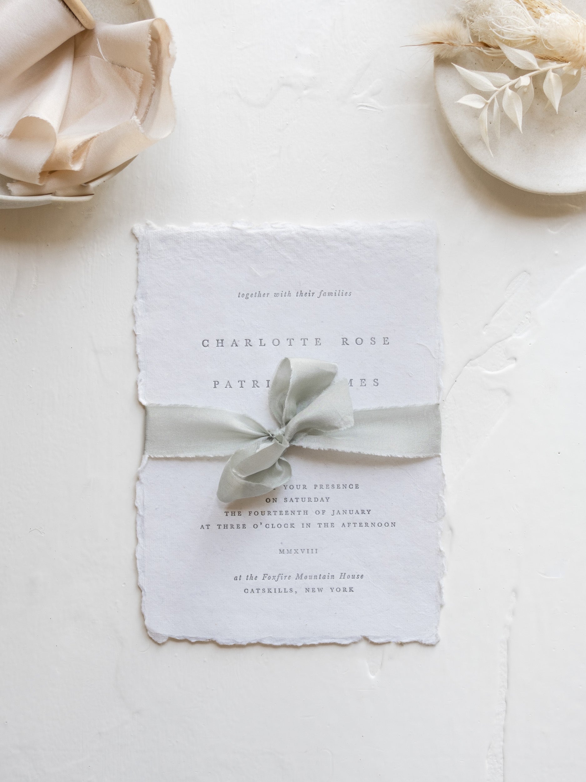 Silk Ribbon for Wedding Invitations