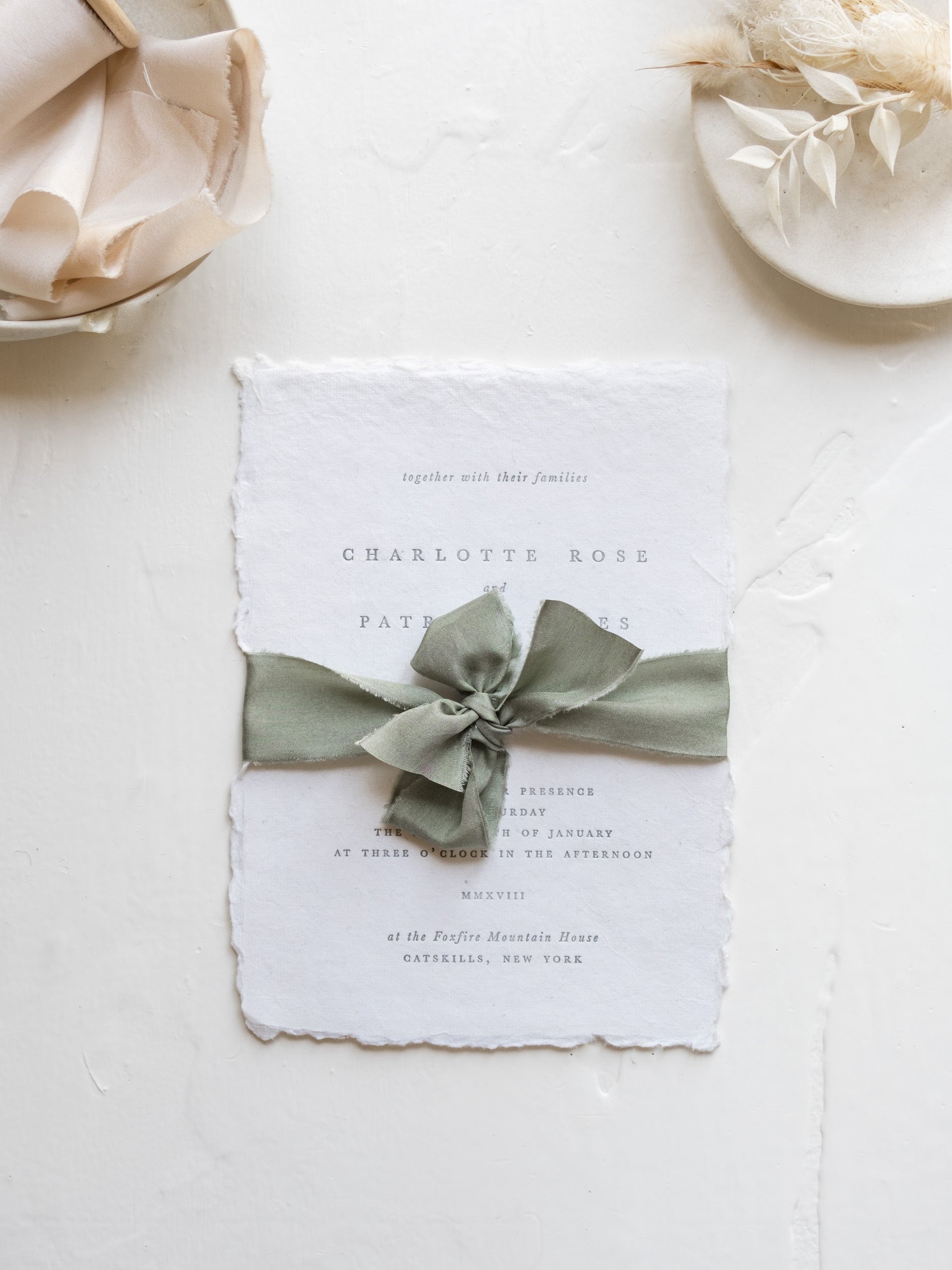 Silk Ribbon for Wedding Invitations