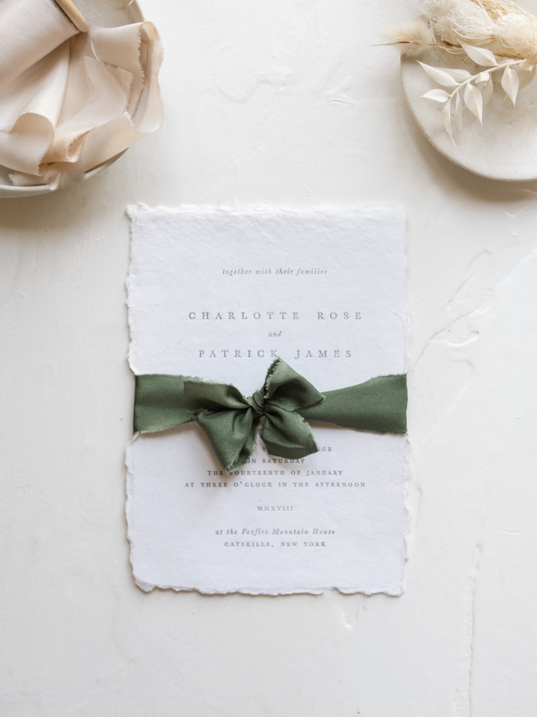 Silk Ribbon for Wedding Invitations