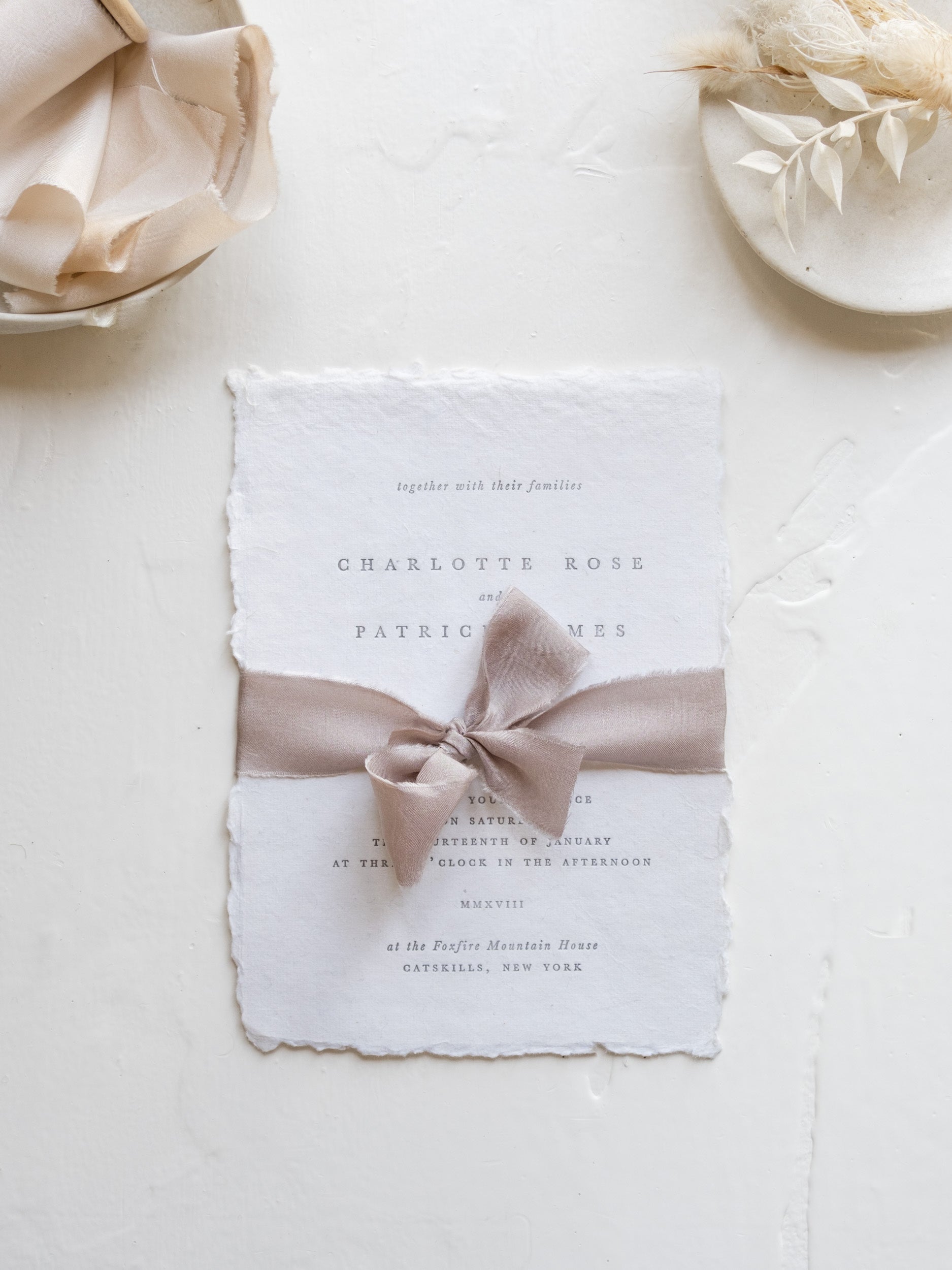 Silk Ribbon for Wedding Invitations