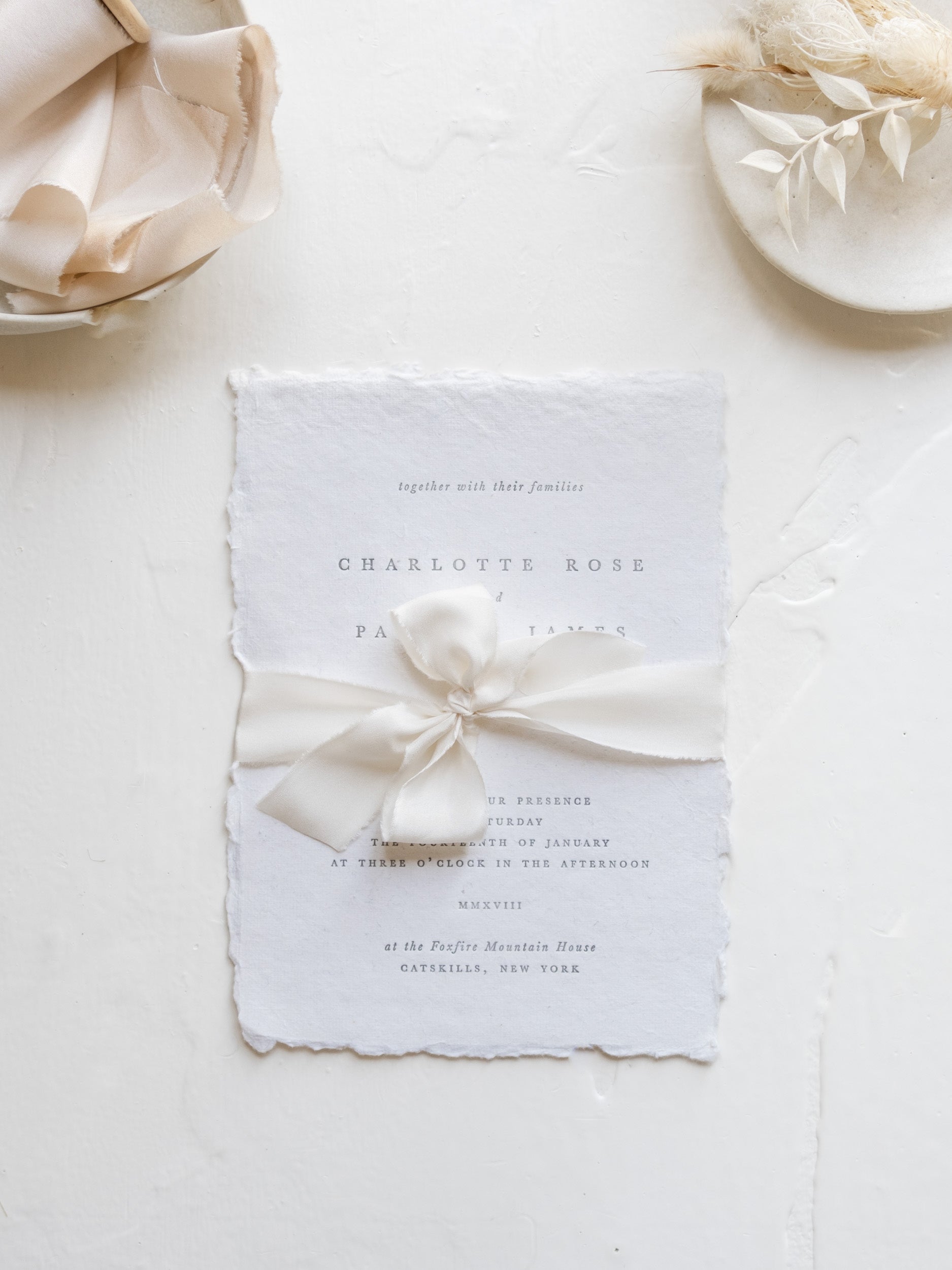 Silk Ribbon for Wedding Invitations