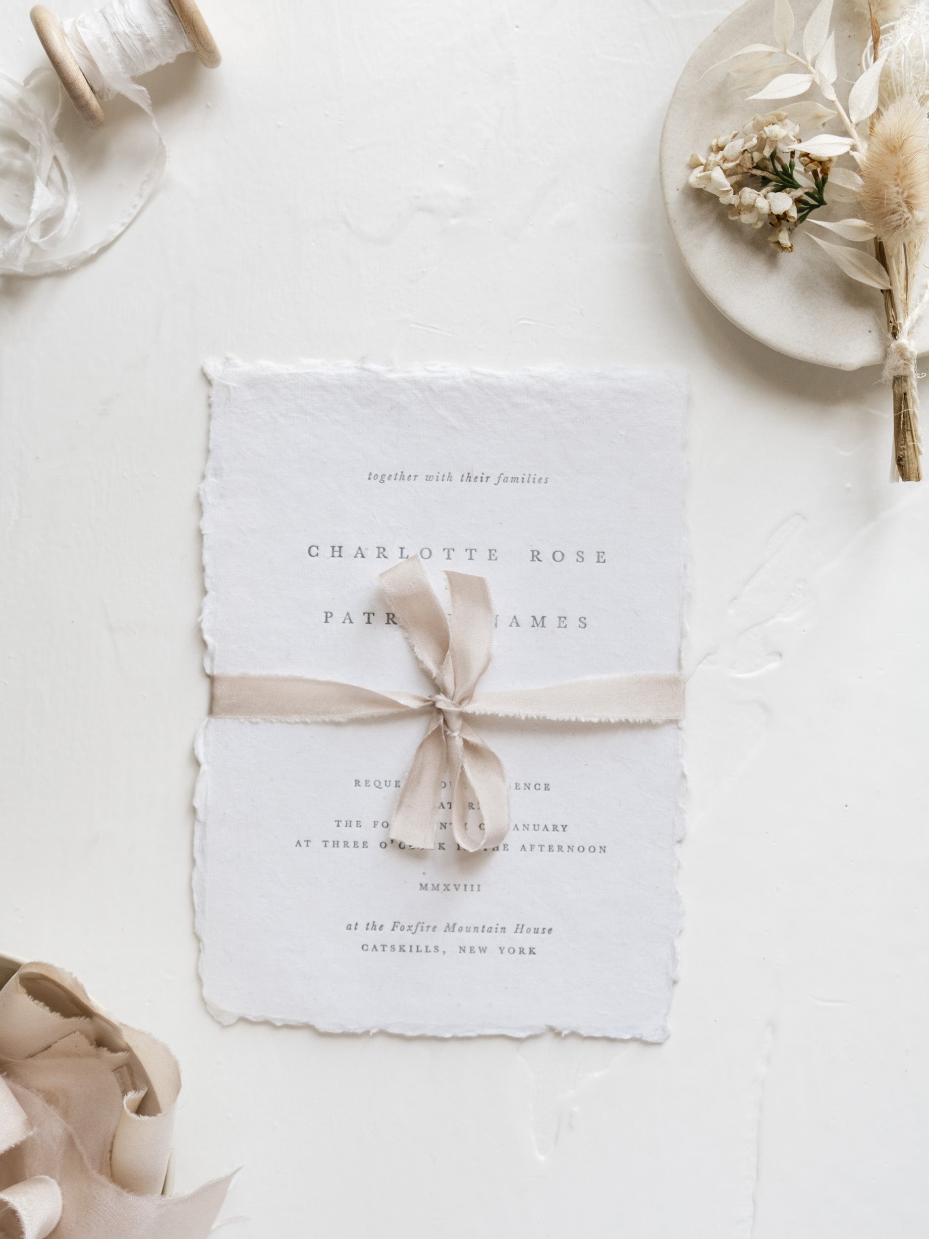 Silk Ribbon for Wedding Invitations