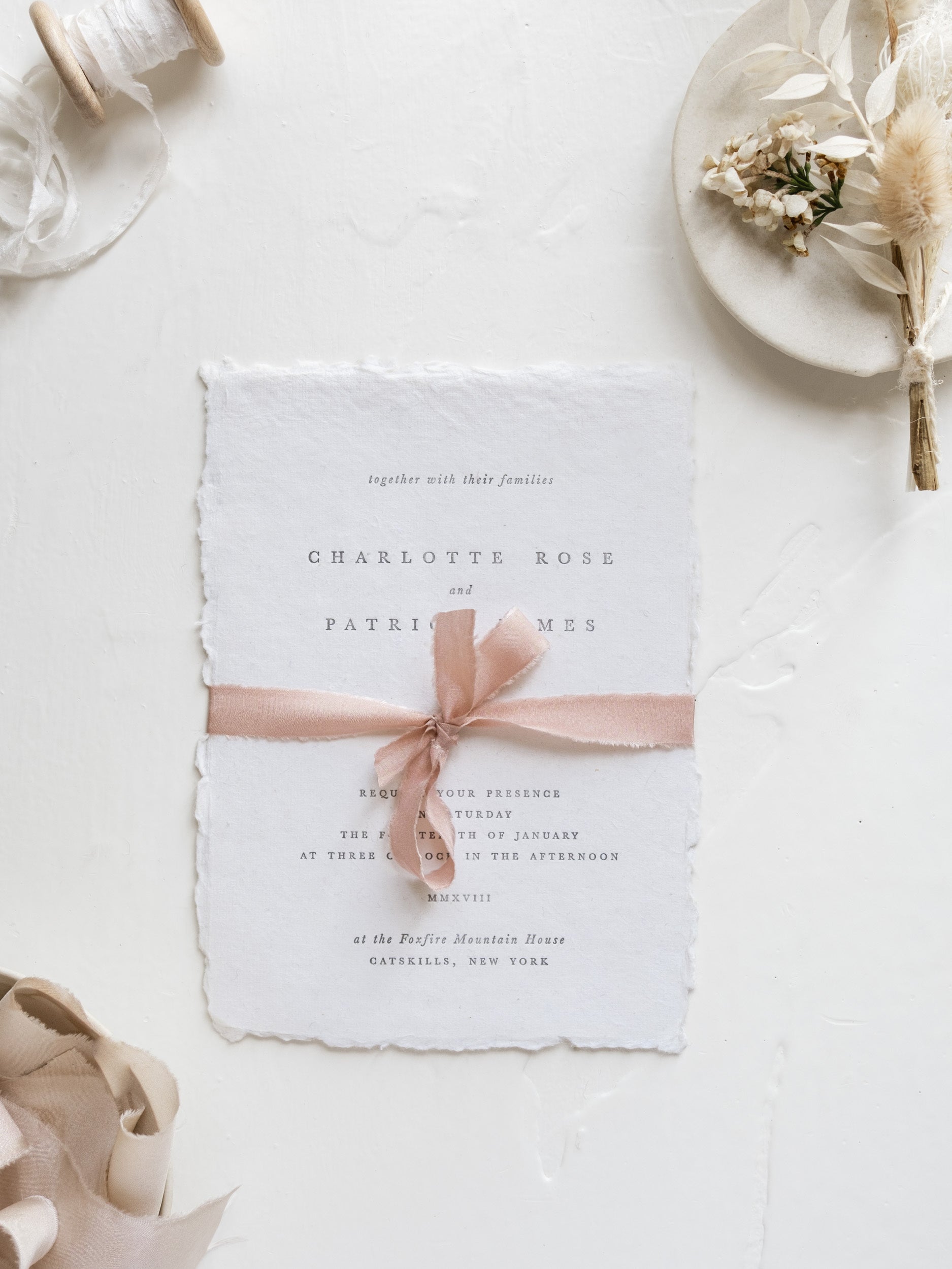 Silk Ribbon for Wedding Invitations