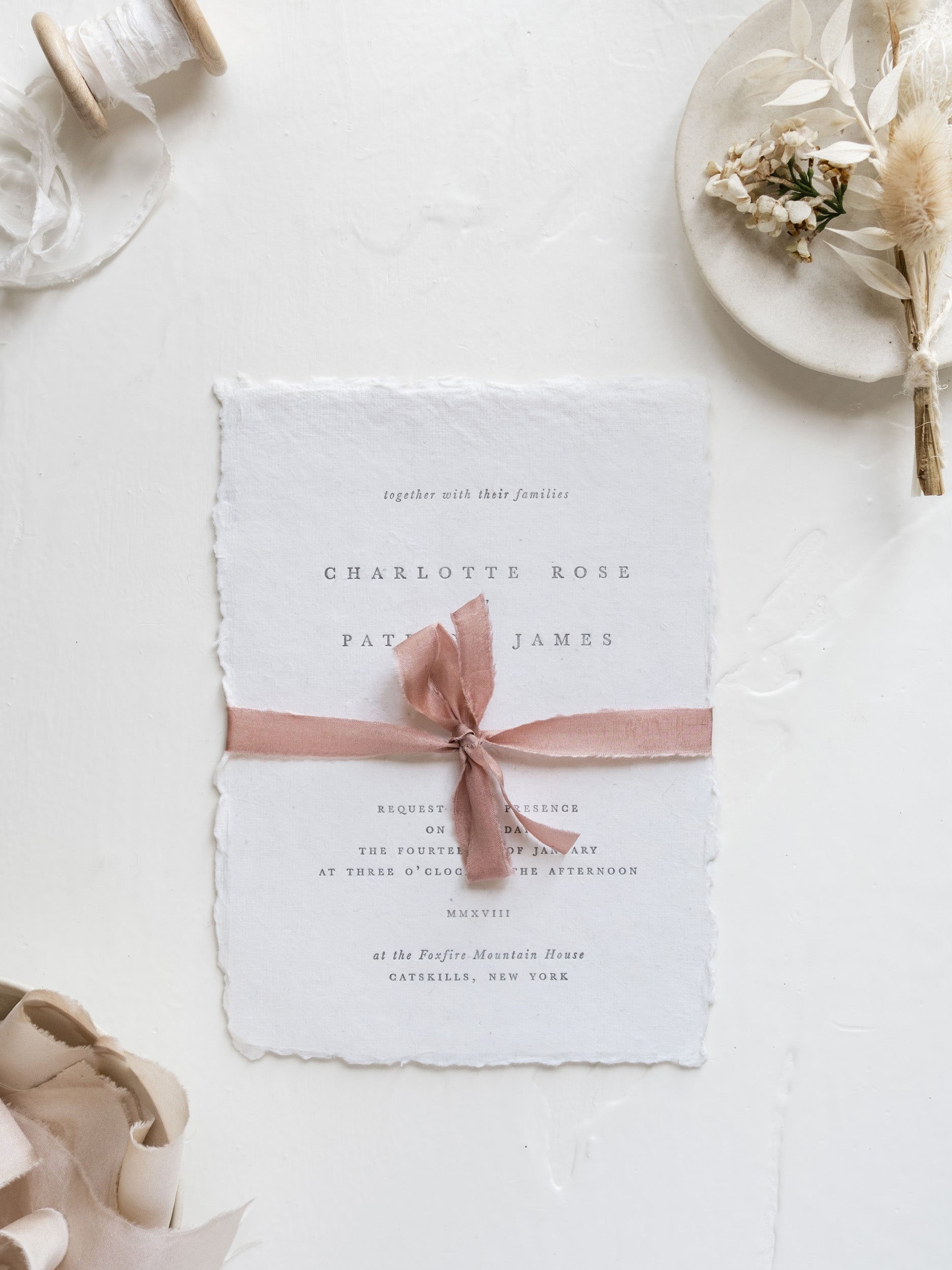 Silk Ribbon for Wedding Invitations