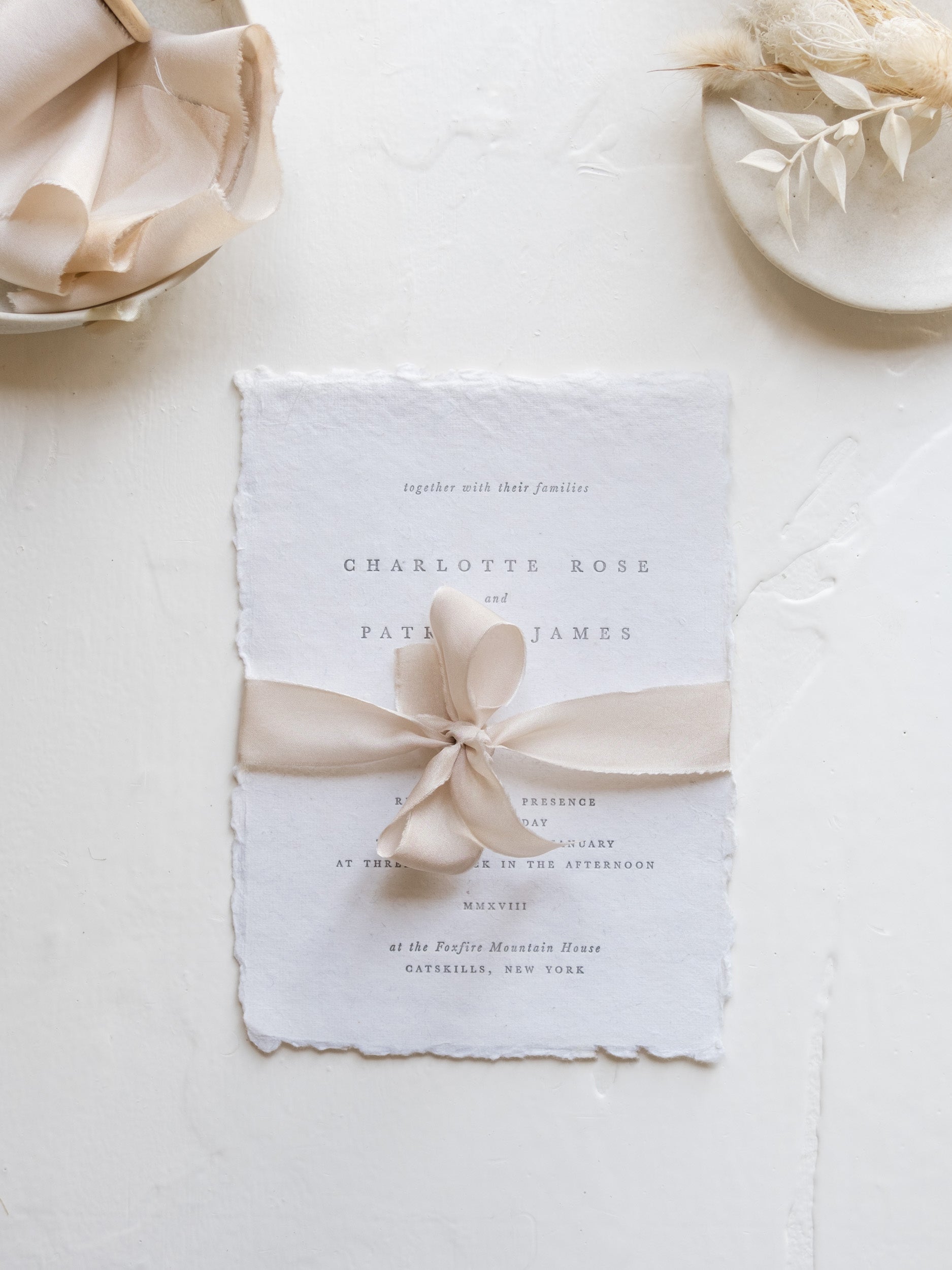 Silk Ribbon for Wedding Invitations