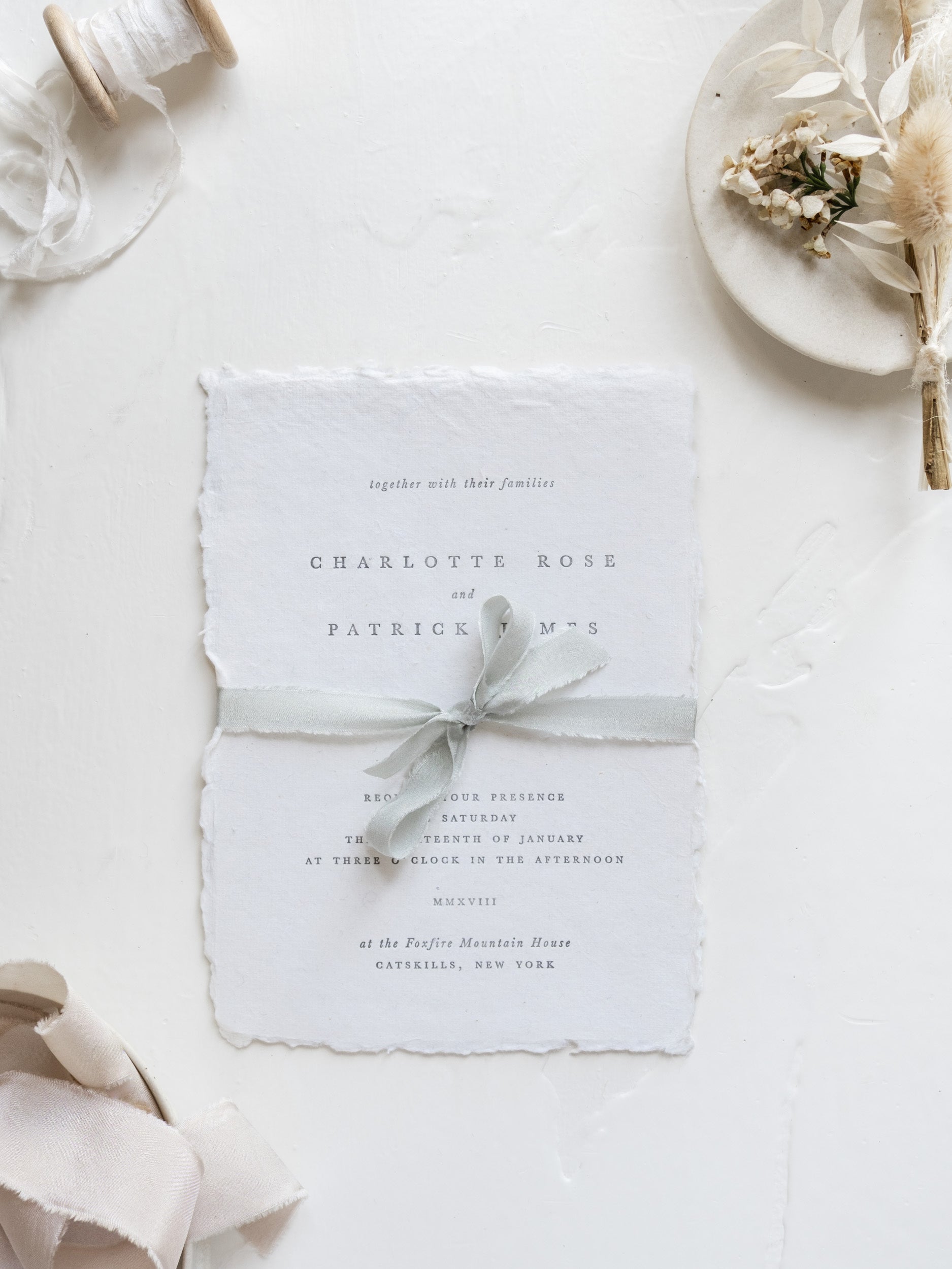 Silk Ribbon for Wedding Invitations