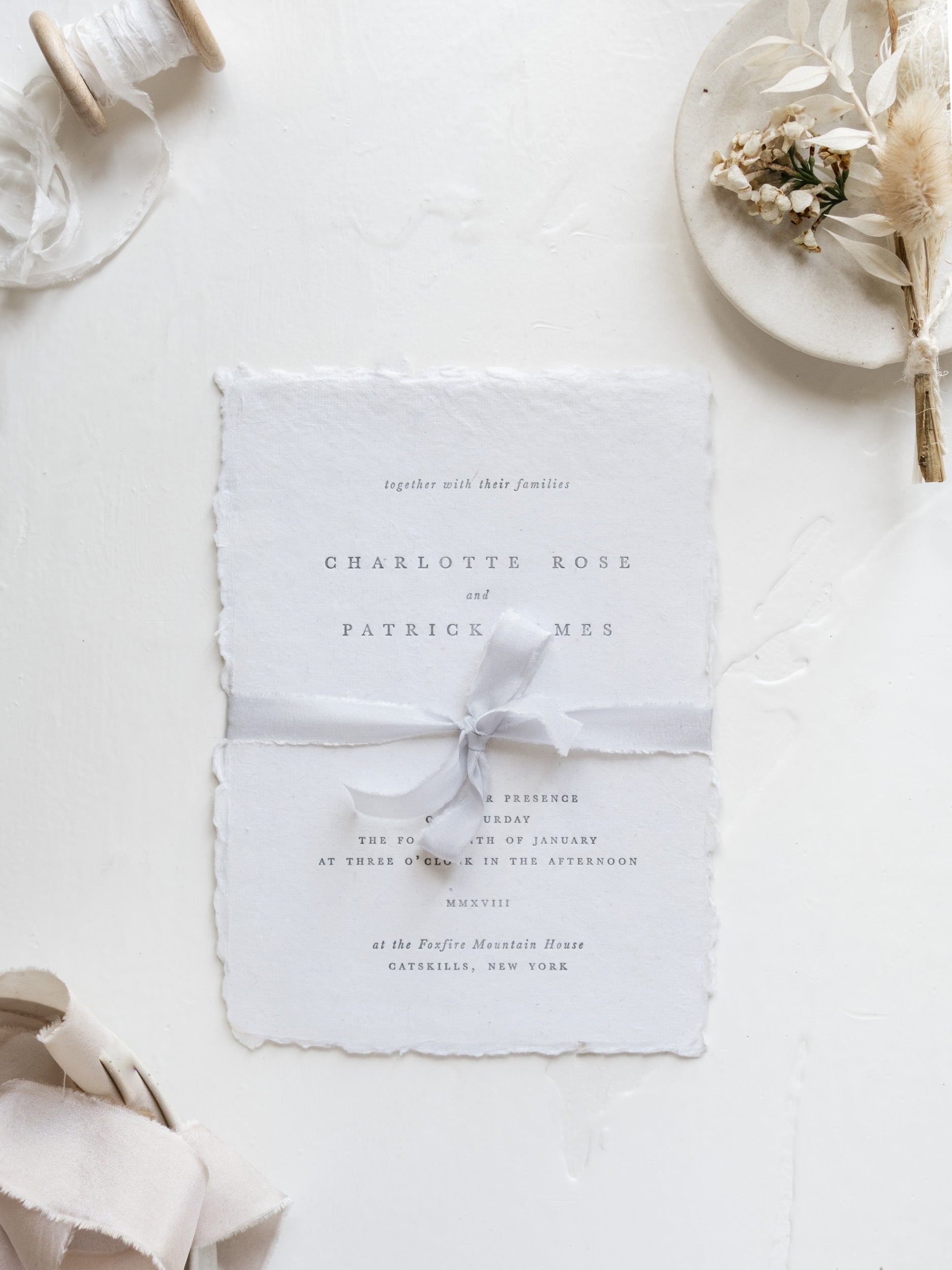 Silk Ribbon for Wedding Invitations