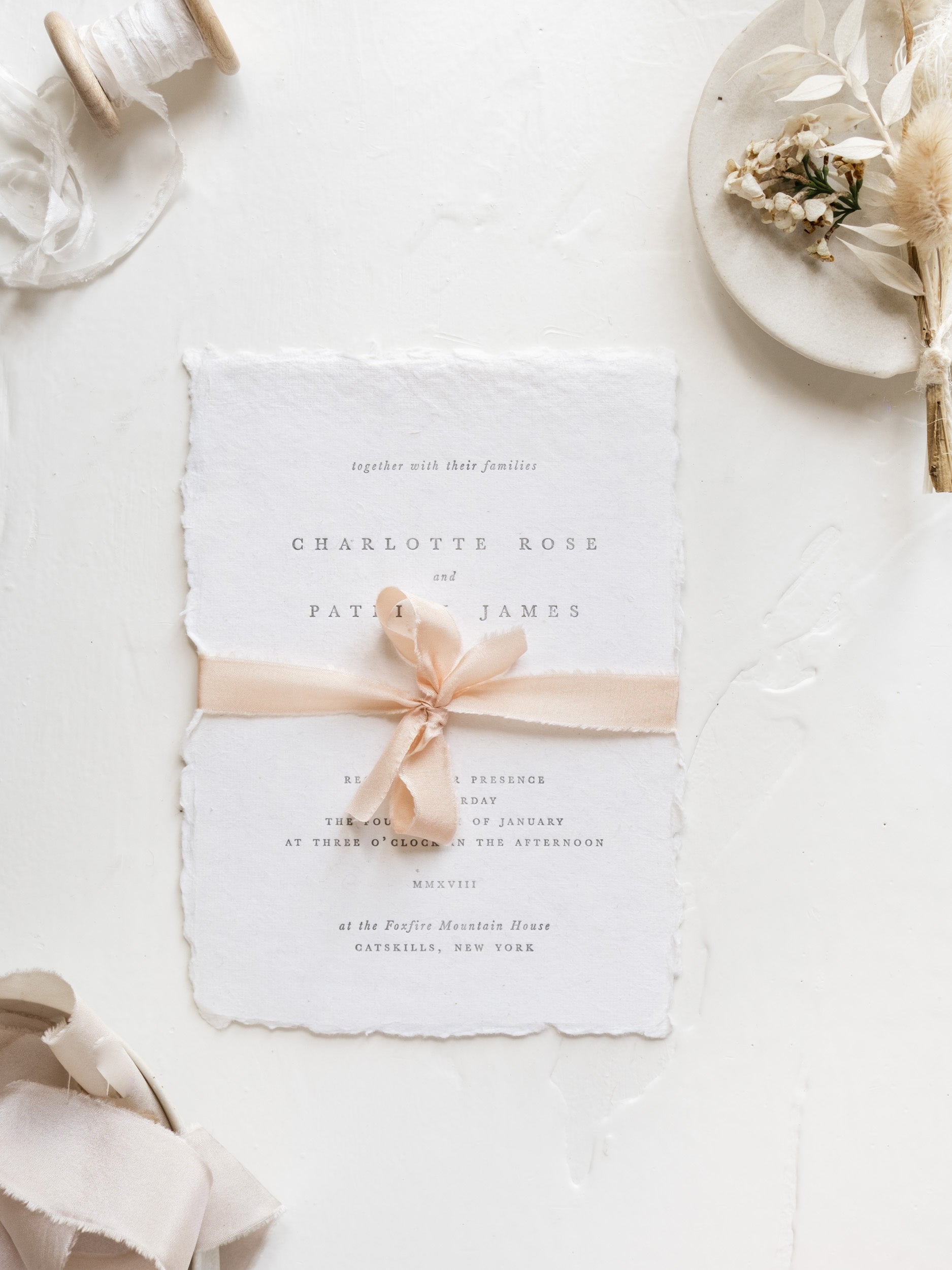 Silk Ribbon for Wedding Invitations