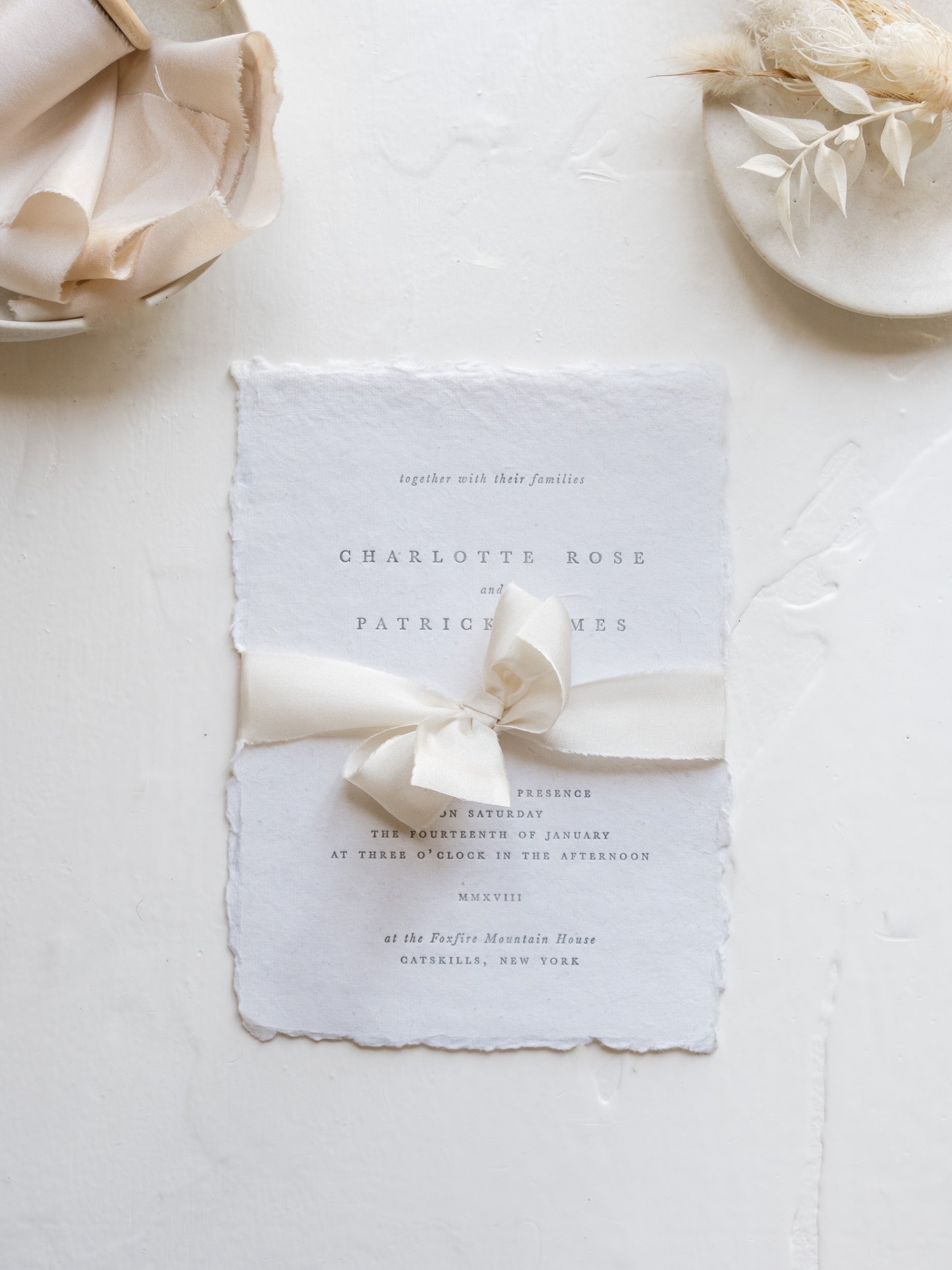 Silk Ribbon for Wedding Invitations