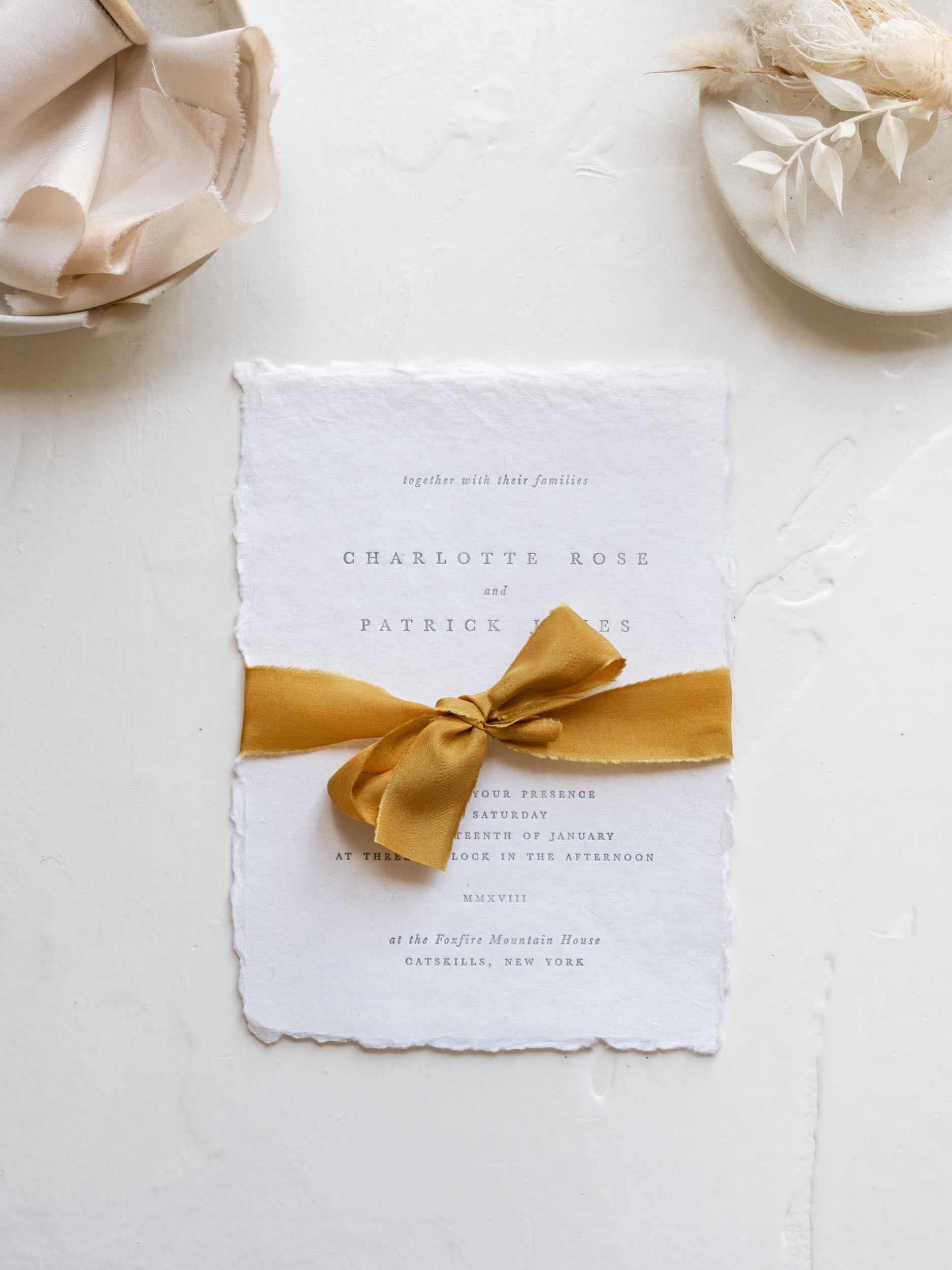 Silk Ribbon for Wedding Invitations Stella Wolfe