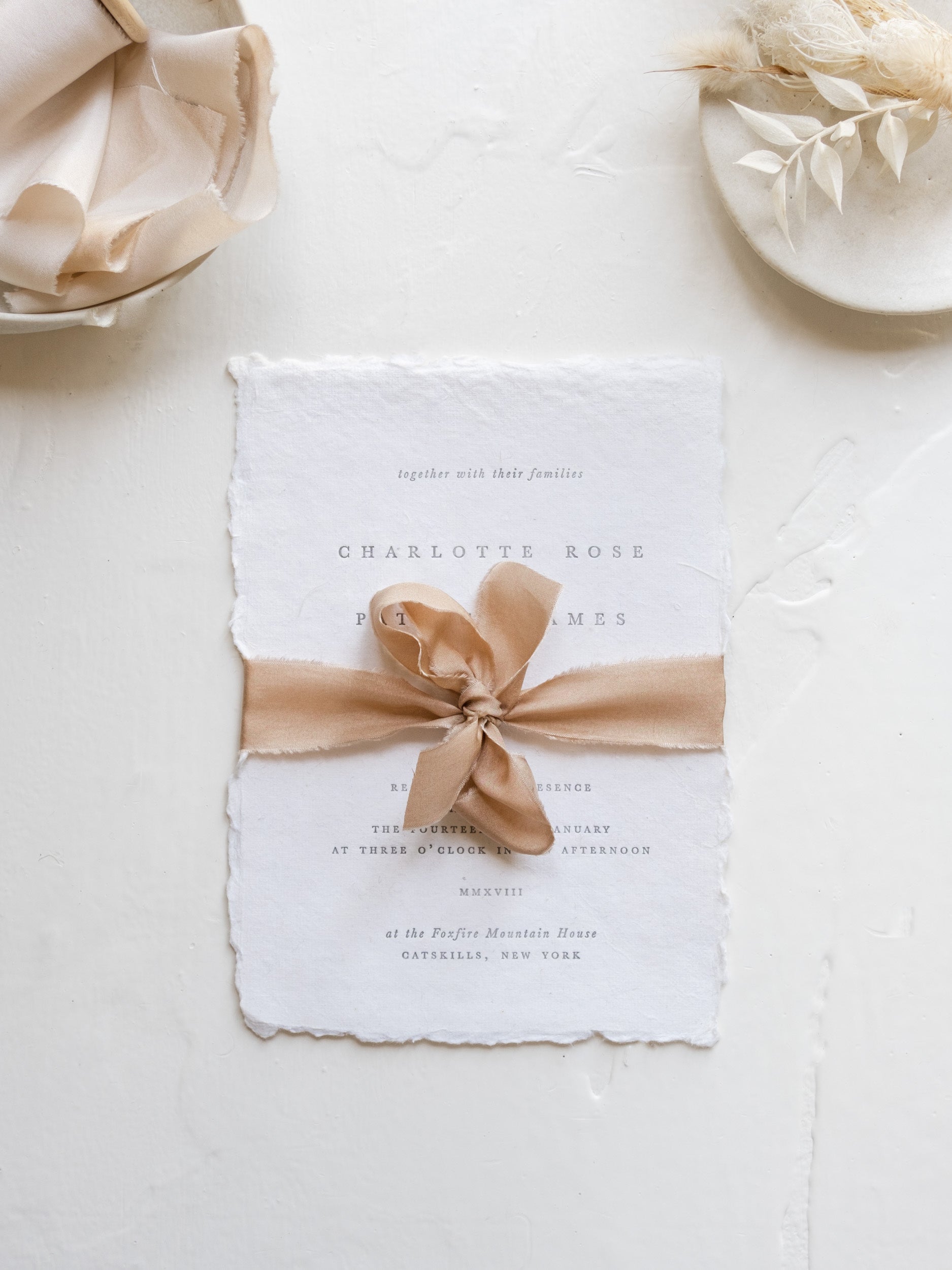 Silk Ribbon for Wedding Invitations